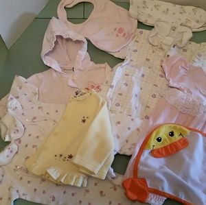 8 Piece Set of Baby Girls Cloths 0-6 Months